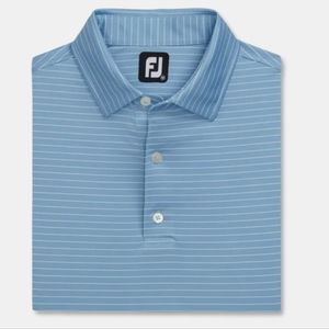Men's Blue Striped FootJoy Polo